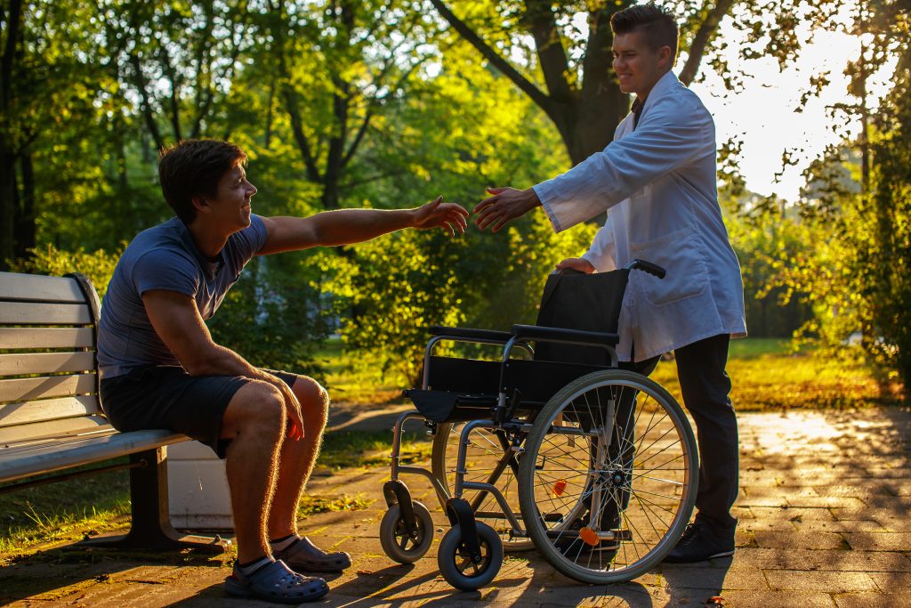 An-ndis-provider-helping-one-guy-stand